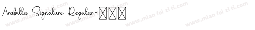 Arabilla Signature Regular字体转换